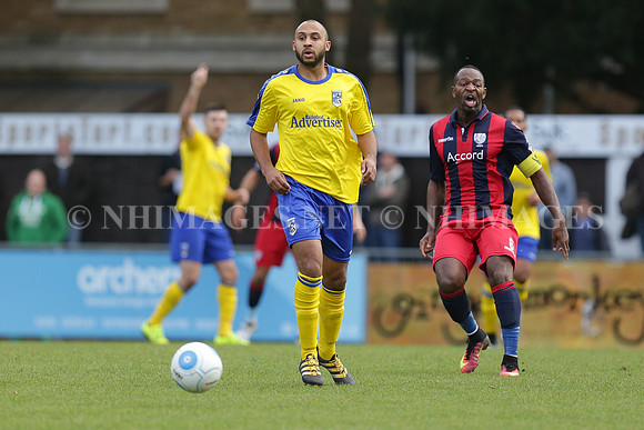 Hampton & Richmond vs Maidenhead United, National League South, Football, the Beveree Stadium, Hampton, Middlesex, United Kingdom - 22 Oct 2016